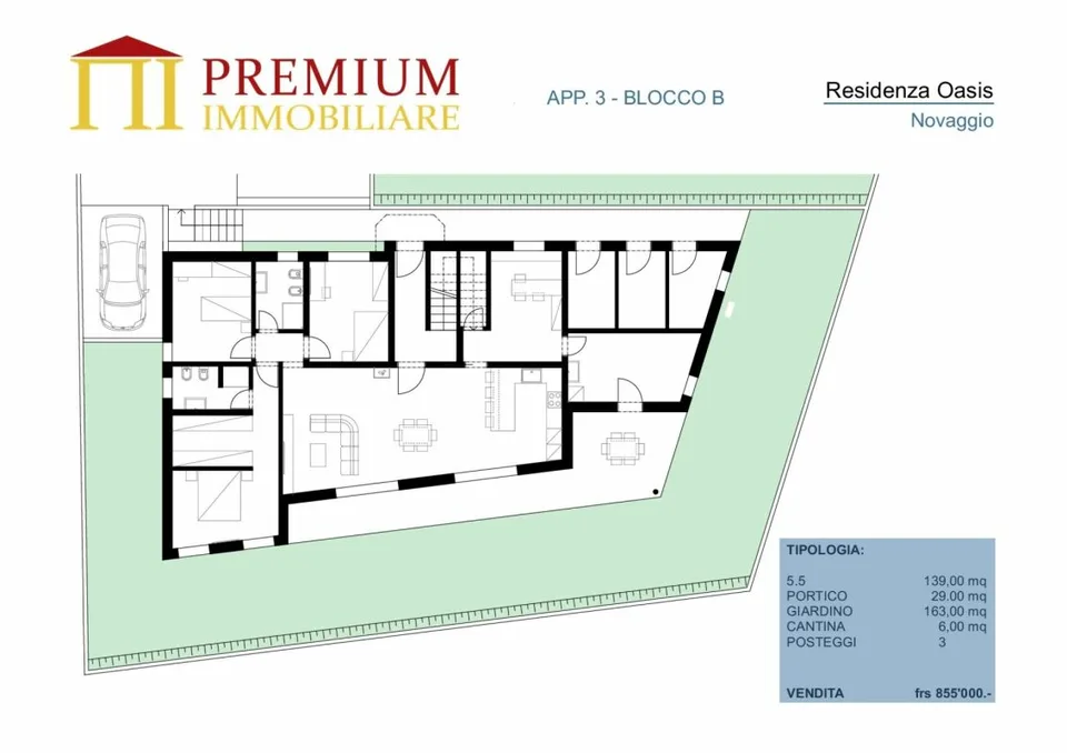 NOVAGGIO AMPIO 5.5 LOCALI CON 163 M² DI GIARDINO PRIVATO – foto 9 di 10