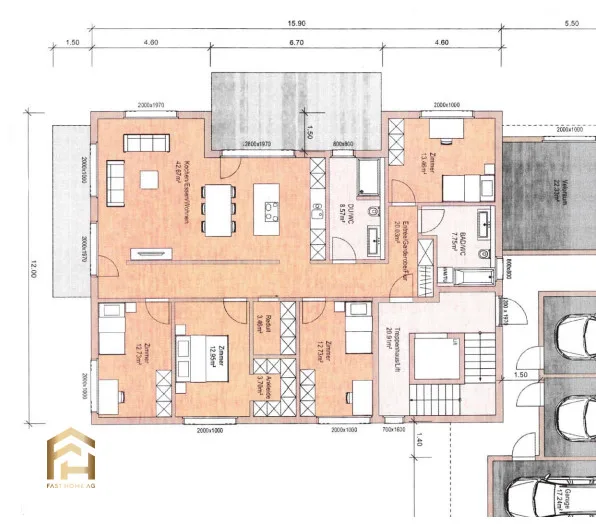 Progetto di nuova costruzione: Appartamento da sogno di 5,5 stanze al piano terra in vendita – foto 9 di 9