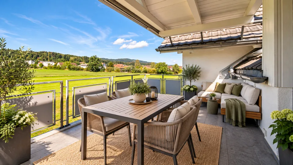 Vivre avec une vue - charmant appartement duplex 4.5 pièces avec ambiance en bois et vue sur Pfannenstiel – photo 12 sur 13