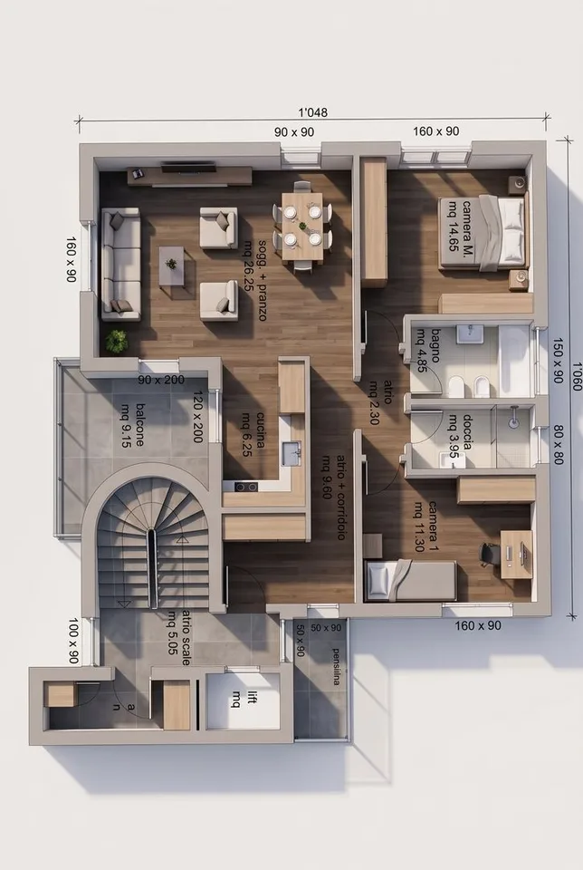 Modernes 3,5-Zimmer-Apartment – Foto 7 von 7