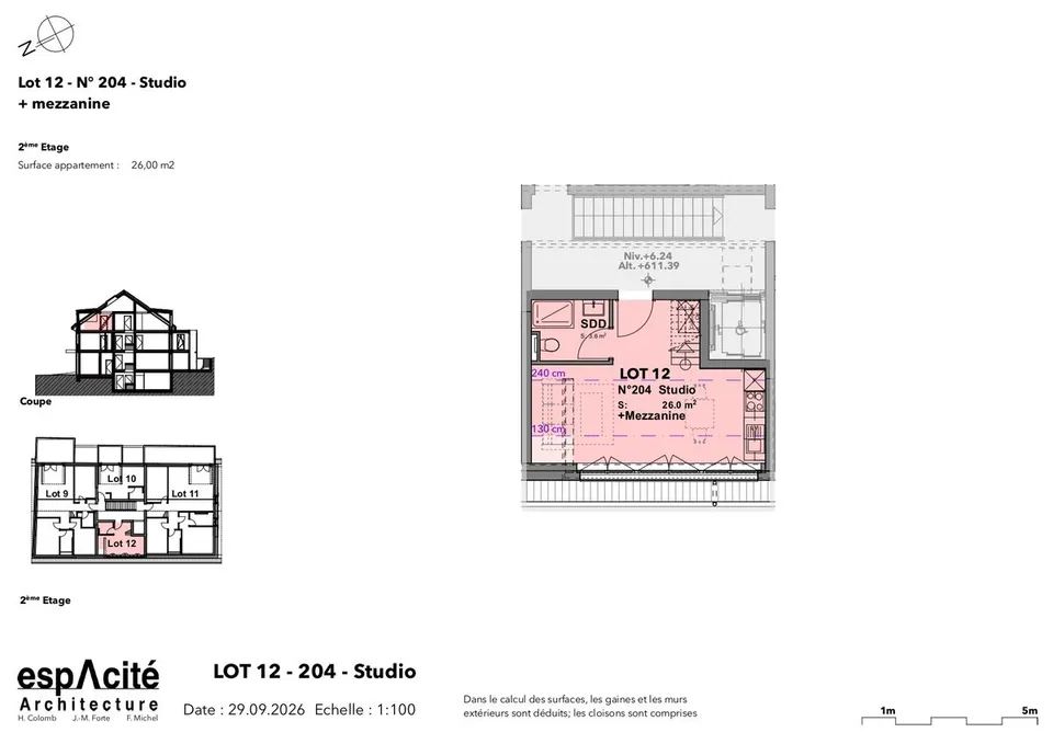 Los Nr. 12 - Neues Studio + Mezzanin im Herzen von Cheseaux-sur-Lausanne – Foto 6 von 7