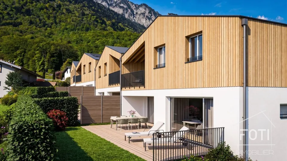 Villa NEUVE 4,5 p. en bout de rangée - jardin, terrasse et vue Dents-du-Midi - Muraz – photo 3 sur 19