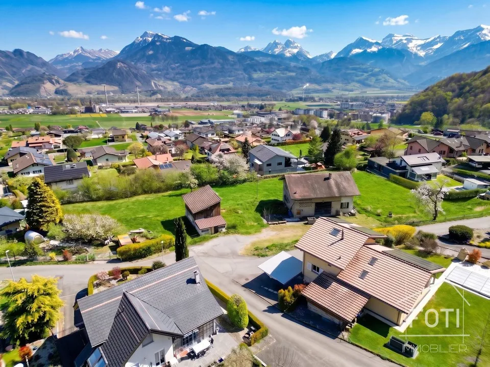 Villa NEUVE 4,5 p. en bout de rangée - jardin, terrasse et vue Dents-du-Midi - Muraz – photo 13 sur 19