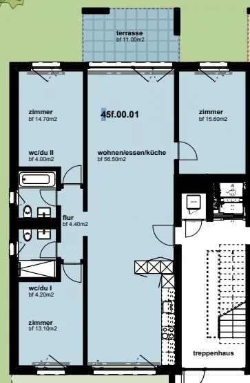 Appartement de 4,5 pièces au rez-de-chaussée – photo 9 sur 9