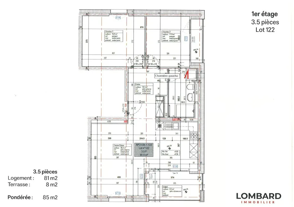 Geräumige 3,5-Zimmer-Wohnung im 1. Stock – Foto 8 von 8