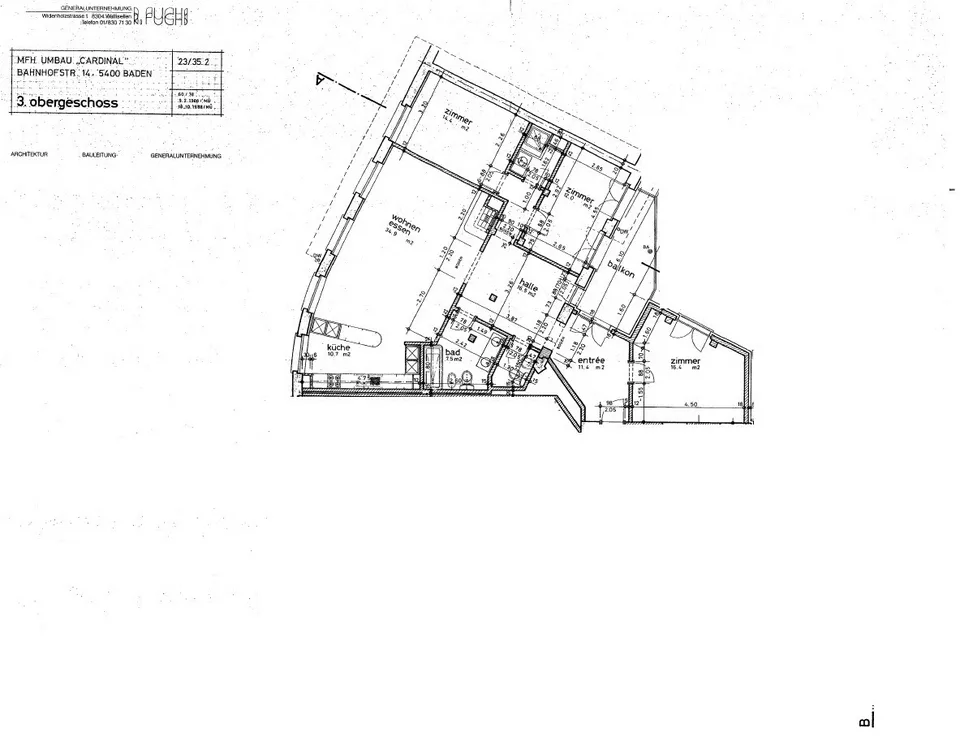 4.5-Zimmerwohnung mit Cheminée in Zentrum von Baden – Foto 13 von 13