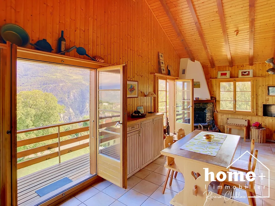 Chalet indipendente con panorama eccezionale a 10 minuti da Sion – foto 4 di 14