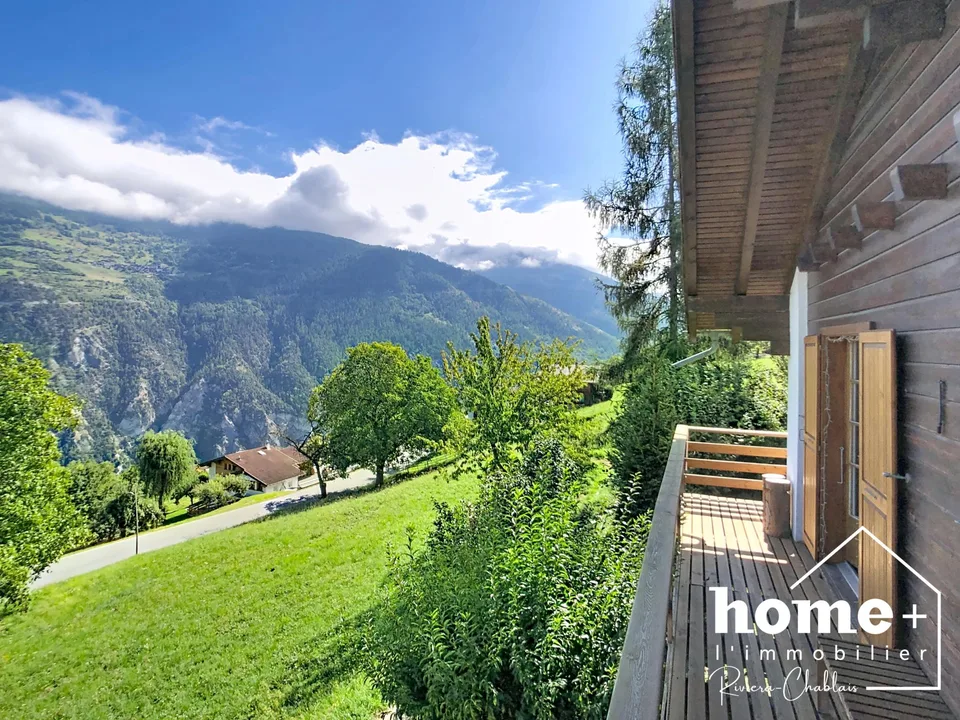 Chalet indipendente con panorama eccezionale a 10 minuti da Sion – foto 13 di 14