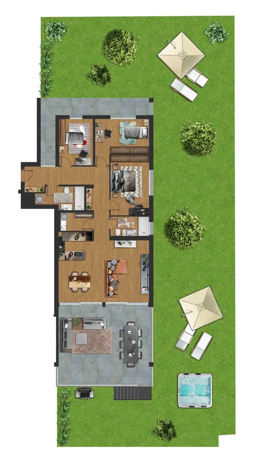 Nouvel appartement avec grand jardin dans un quartier pratique et calme – photo 10 sur 15