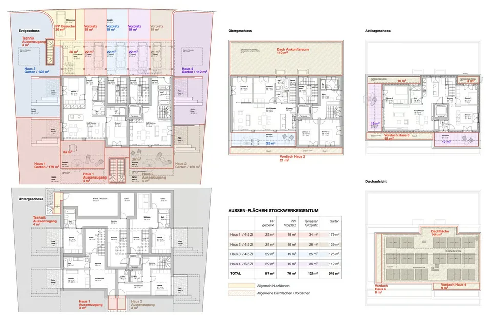 5.5 Zimmer Attika-Wohnung an Top Lage mit Gartenanteil (Einheit 4) – Foto 4 von 7