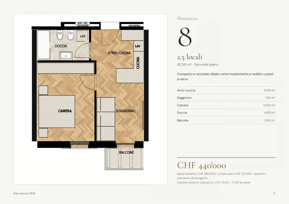 Nouveau 2.5 pièces à Montagnola - idéal aussi comme investissement – photo 4 sur 5