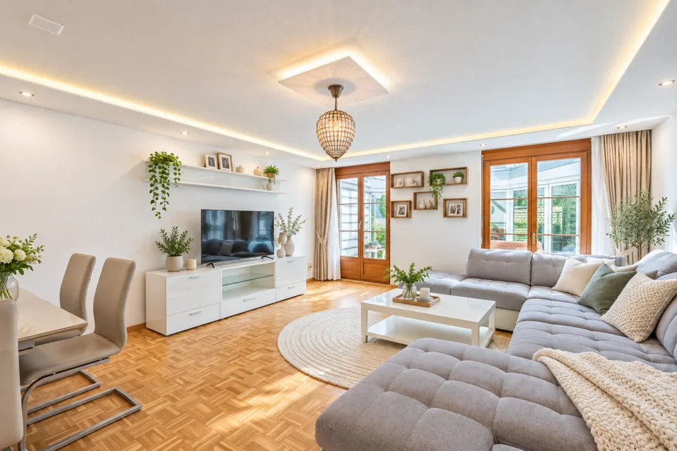 Wohnen wie im eigenen Haus - charmante Maisonettewohnung mit Wintergarten – Foto 3 von 13