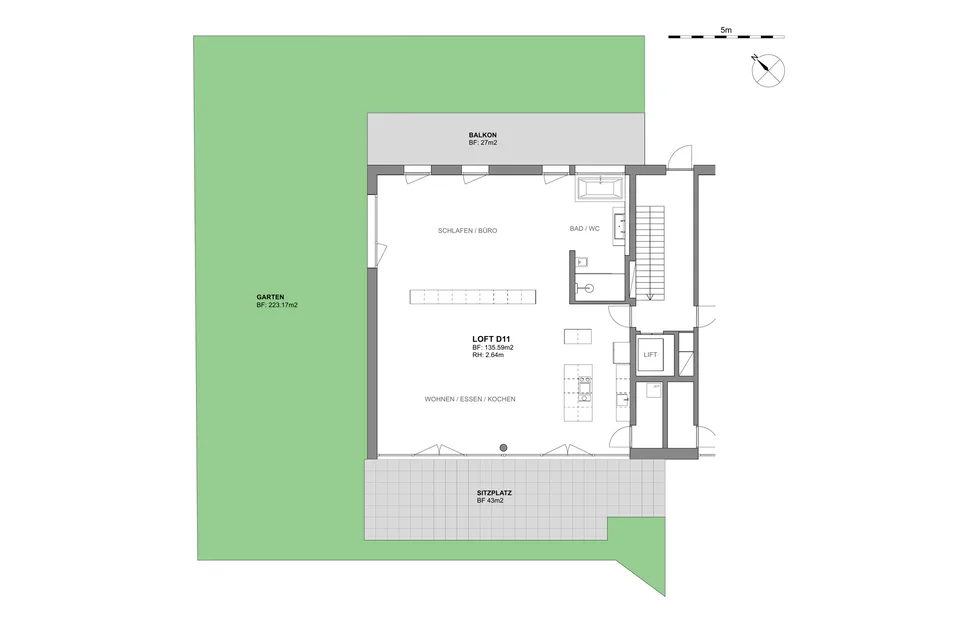 Loft giardino con ampie aree esterne ideale per un uso individuale – foto 13 di 13