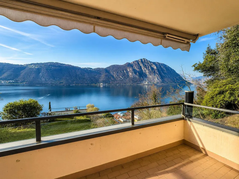 Appartamento vista lago con giardino a Bissone – foto 8 di 13