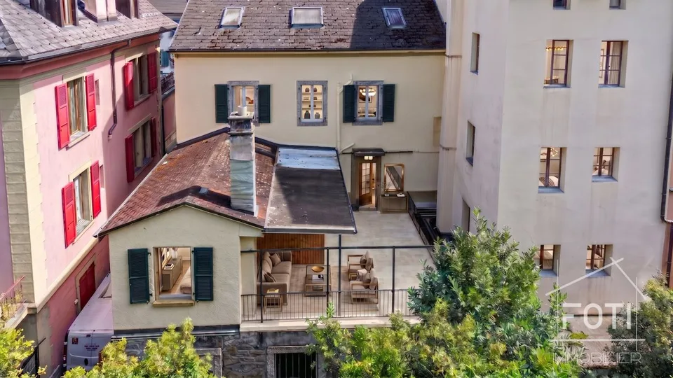 Avenue de la Gare 5 sur la rue piétonne, immeuble mixte à rénover ! – photo 2 sur 13