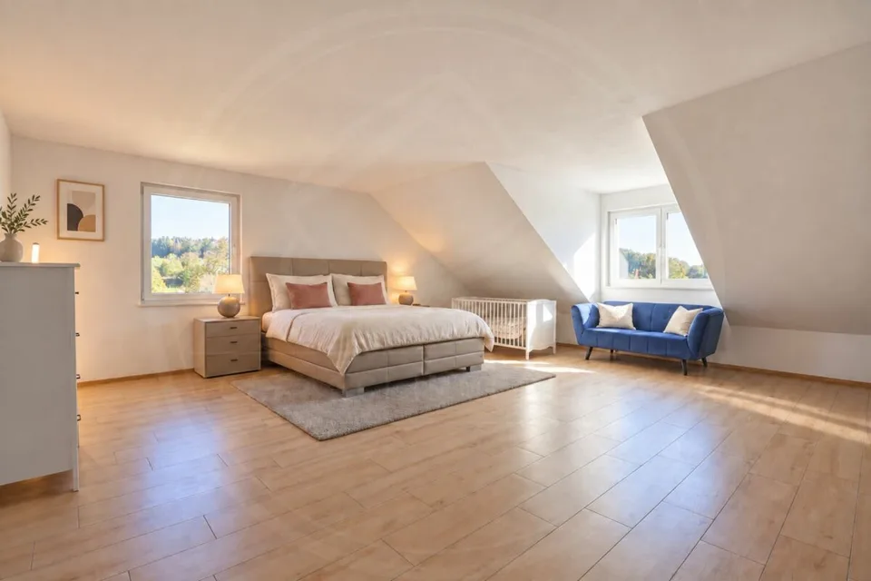 Modernes 6½-Zimmer-Reiheneinfamilienhaus mit Ausblick ins Grüne – Foto 9 von 12