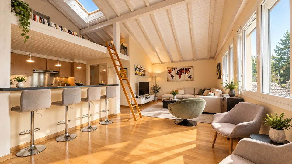 Wunderschöne 5-Zimmer-Wohnung mit atypischen Volumen und außergewöhnlicher Helligkeit – Foto 1 von 9