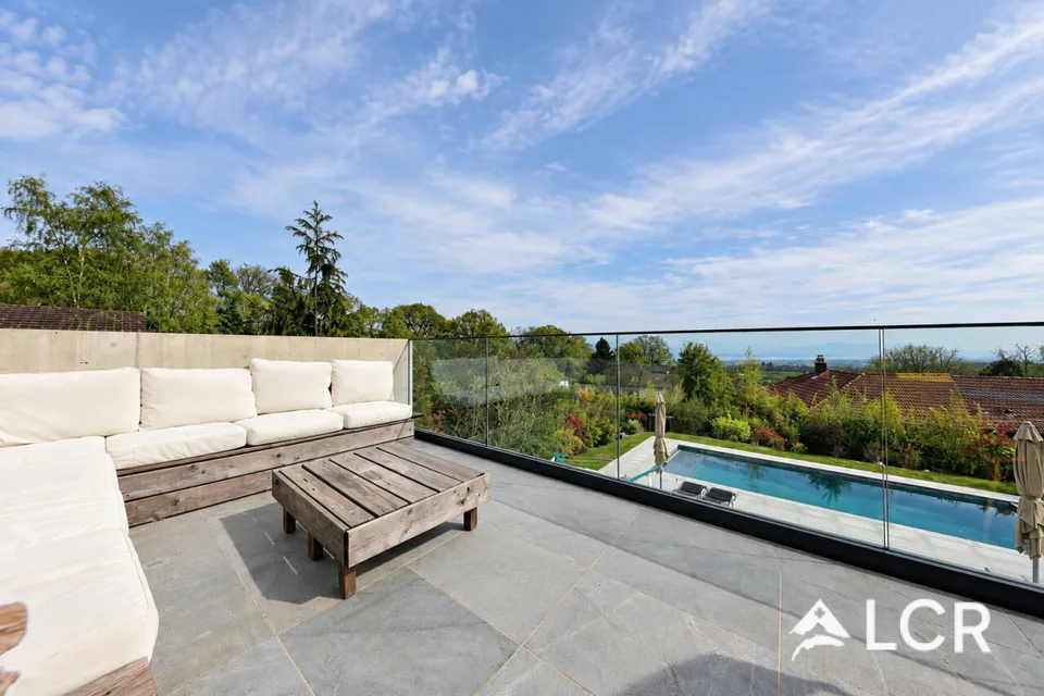 Architektenhaus - Blick auf den See und die Alpen - Garten - Pool – Foto 4 von 12