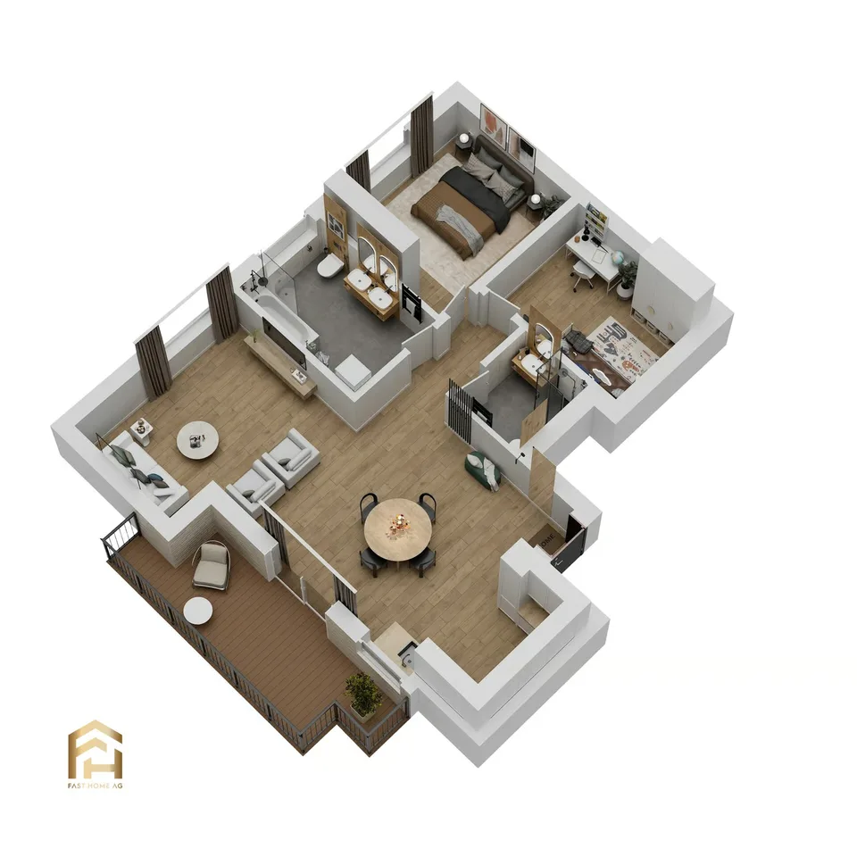 Neubau 3.5Z-Attikawohnung (113m2) Modernes Wohnen in der Natur – Foto 11 von 13