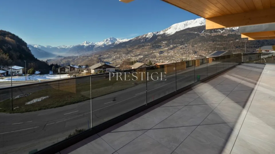 Chalet in Lens: Luxus, Modernität und Alpenpanorama – Foto 6 von 7