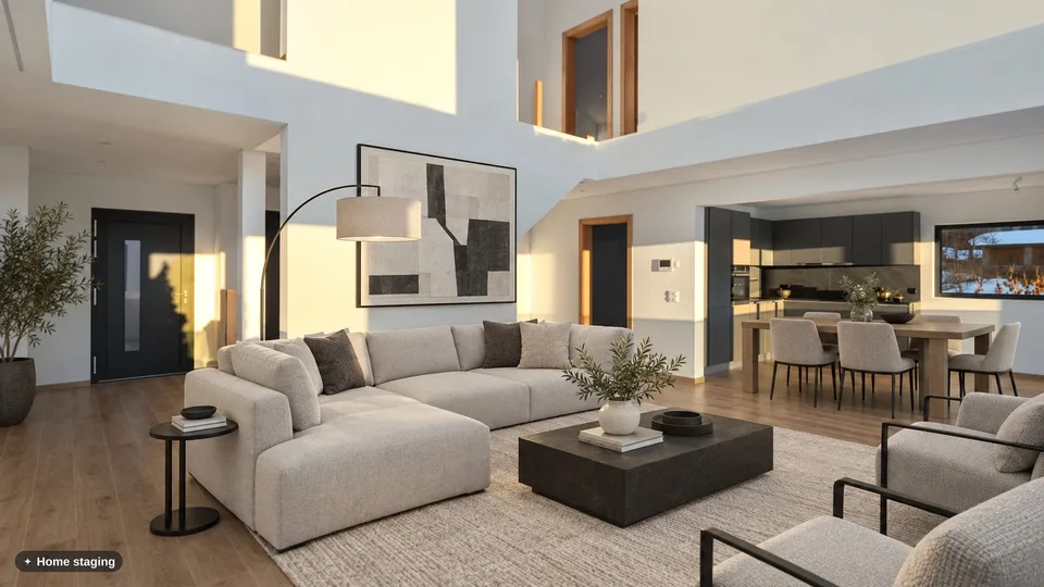 Chalet in Lens: Luxus, Modernität und Alpenpanorama – Foto 2 von 7