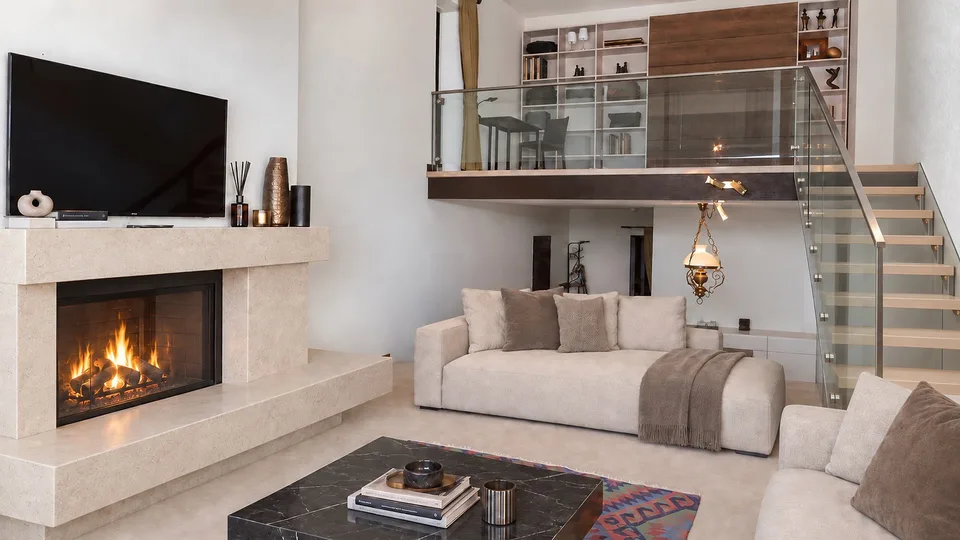 Duplex 3½ Zimmer Ski in&out in der Tour de Super-Crans - Aussicht... – Foto 4 von 13