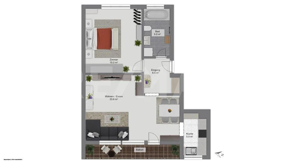 2½-Zimmer-Wohnung nahe Bahnhof und Aare – Foto 12 von 12