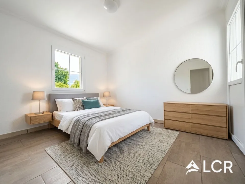 Schöne atypische Wohnung in Saviese / 3 Schlafzimmer / 1 Badezimmer / 1 Balkon / 3 Parkplätze – Foto 3 von 11