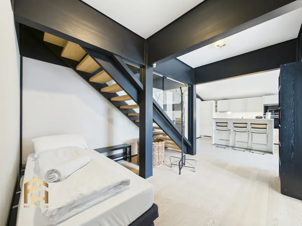 Über den Dächern der Lauchernalp 5.5-Zimmer-Duplex-Penthouse – Foto 7 von 13
