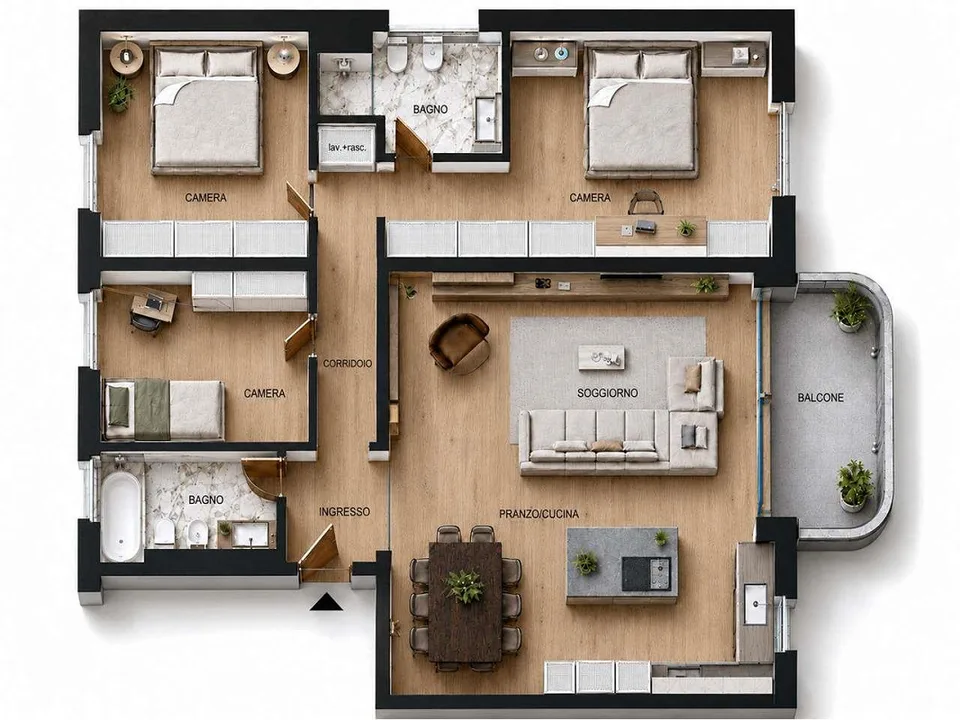 Appartements exclusifs 4.5 pièces au cœur de Lugano – photo 7 sur 8