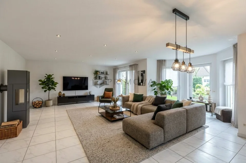 Spacieuse maison individuelle de 7,5 pièces avec sauna, jardin et six places de parking – photo 2 sur 12