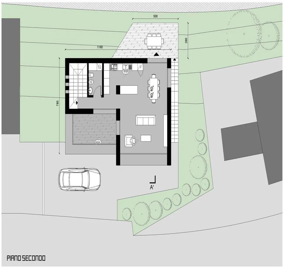 Building plot R2 of 770 m², maximum project and existing grotto/rustic – photo 6 of 9