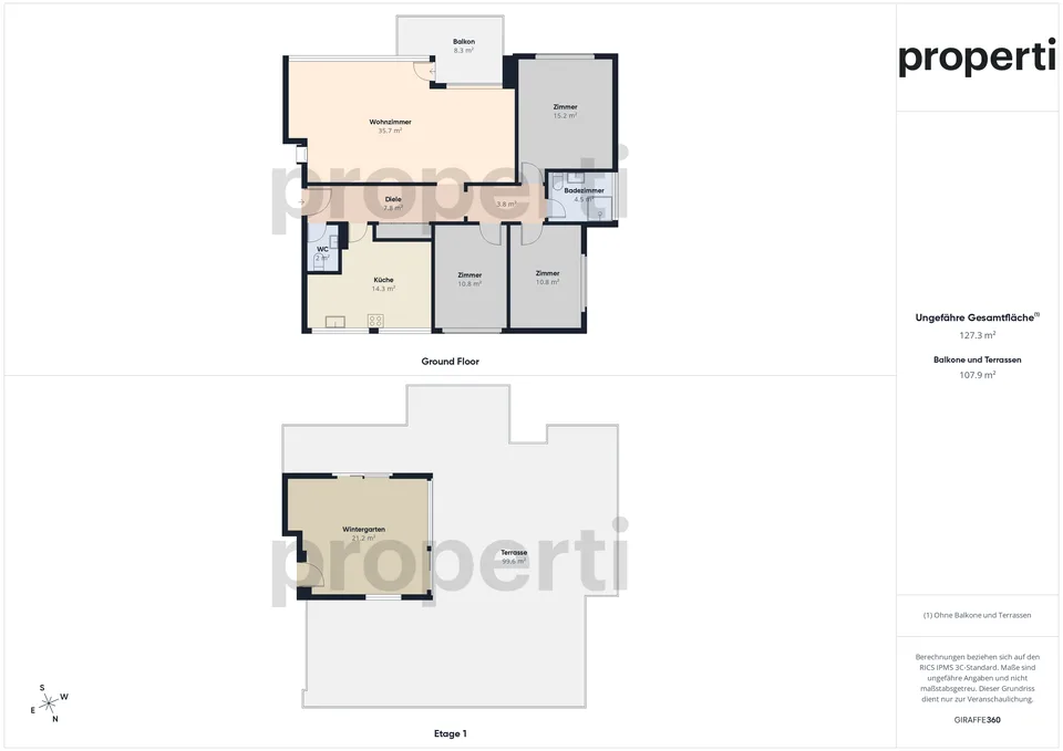 Appartamento 4.5/5.5 camere con terrazza privata sul tetto di 120 m² con padiglione vetrato, camino, balcone sud e posto auto sotterraneo! – foto 12 di 13