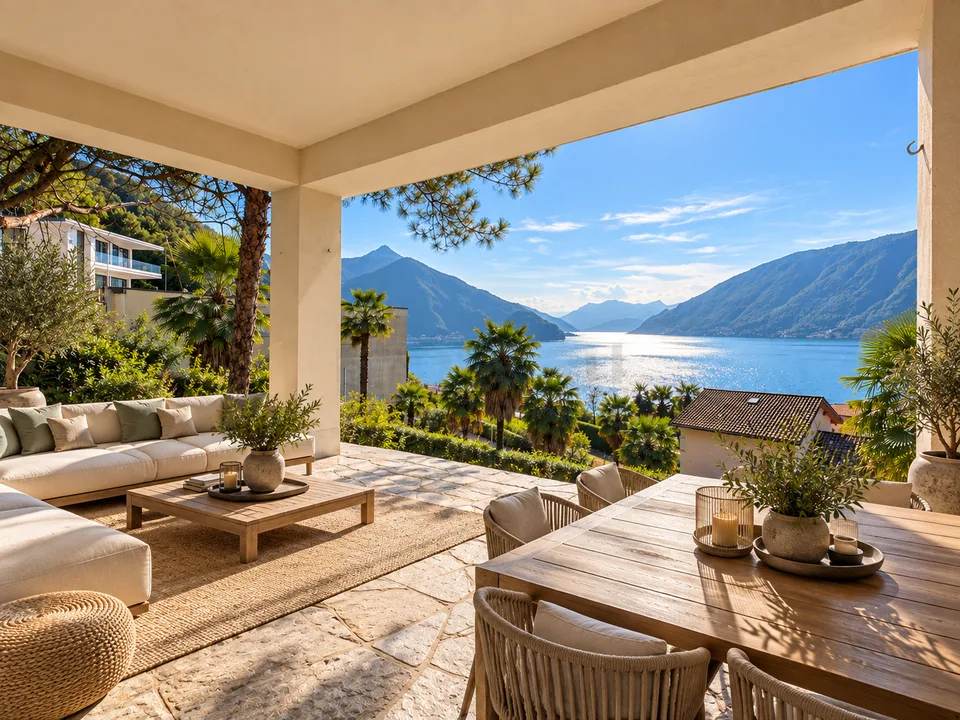 Bissone: terreno con vista lago e progetto per esclusiva residenza bifamiliare – foto 9 di 12