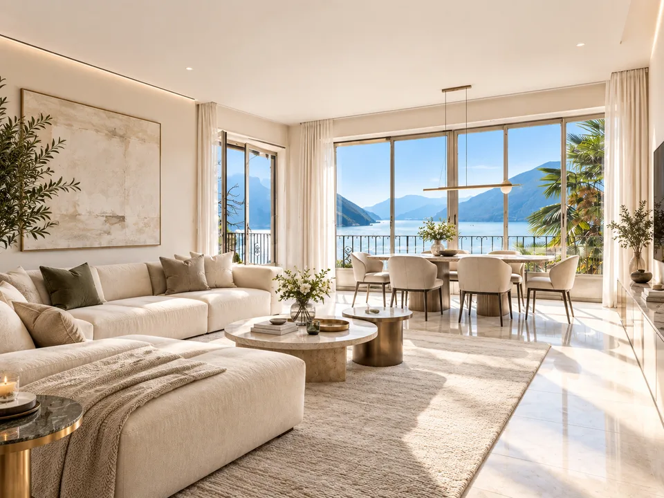 Bissone: terreno con vista lago e progetto per esclusiva residenza bifamiliare – foto 6 di 12
