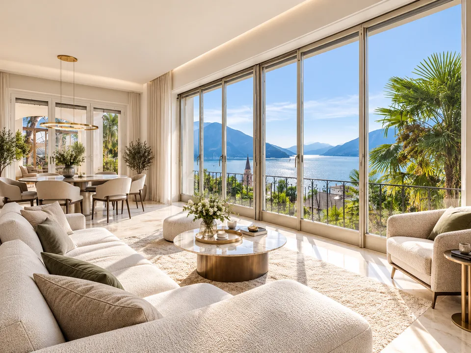 Bissone: terreno con vista lago e progetto per esclusiva residenza bifamiliare – foto 7 di 12