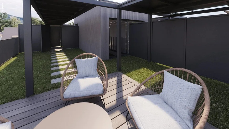 3-room apartment on the garden level with private rooftop – photo 3 of 4