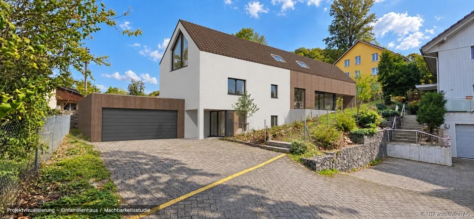 Einfamilienhaus inkl. Projektstudien für EFH und ZFH vorhanden – Foto 6 von 7
