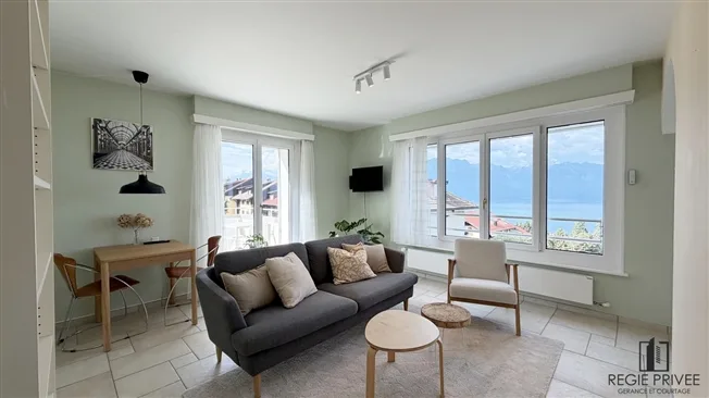 Appartement de 2.5p. meublé avec vue sur le lac