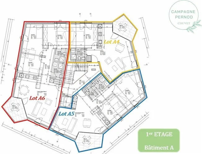 Appt PPE nuovo di 2,5 locali con balcone Campagne Pernod, lotto A4 – foto 14 di 19