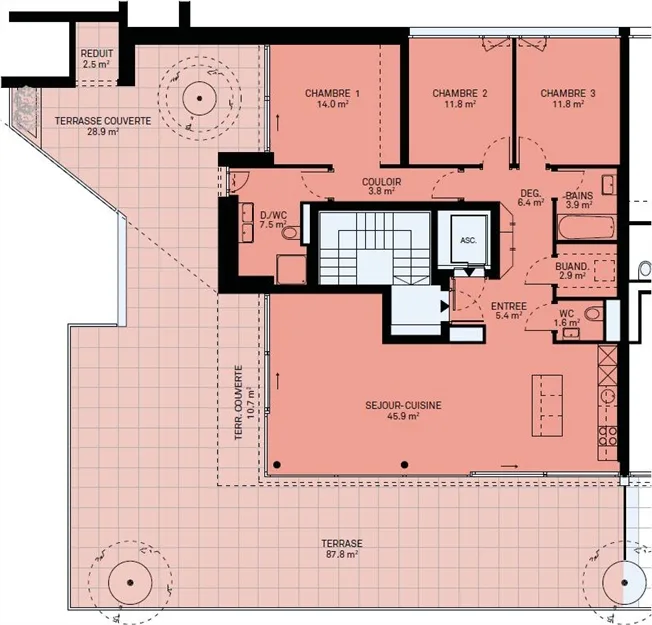 4.5 Zimmer Attikawohnung in Rolle – Foto 10 von 19
