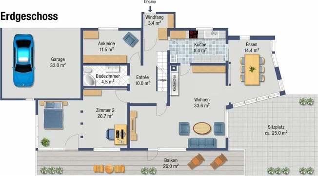 8.5 Zimmer Einfamilienhaus in Rumlikon – foto 13 di 16