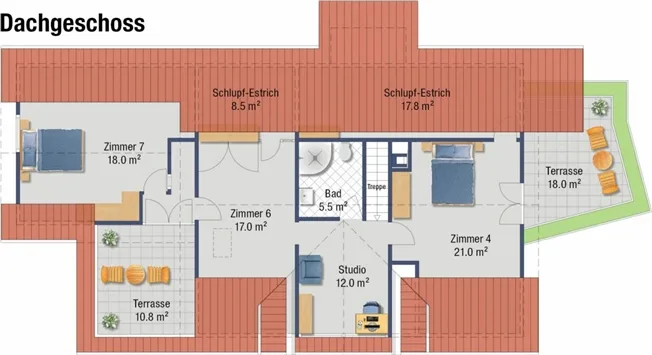 8.5 Zimmer Einfamilienhaus in Rumlikon – foto 14 di 16