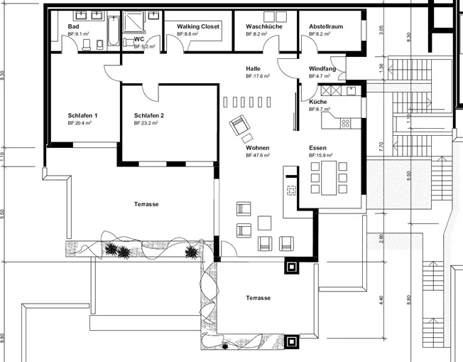 3.5 Zimmer Wohnung, 8802 Kilchberg ZH