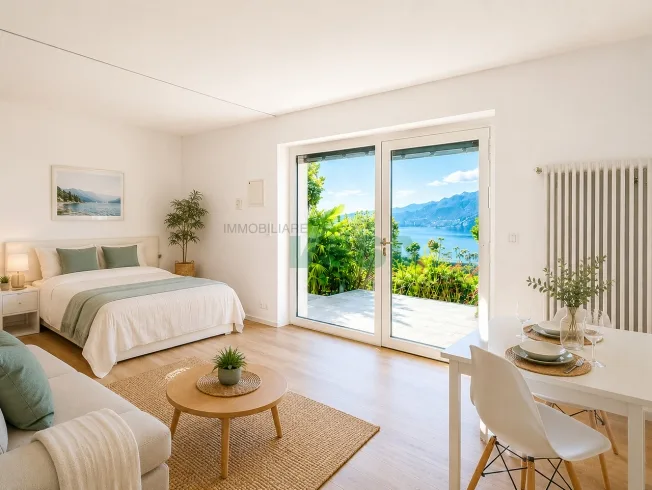 Delizioso appartamento monolocale con vista lago e bella terrazza – foto 11 di 20
