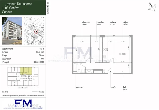 4 Zimmer Wohnung in Genève – photo 11 sur 11