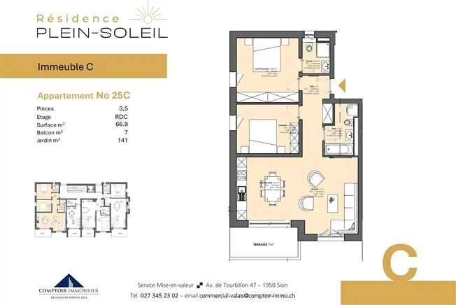 3.5 Zimmer Wohnung in Leytron – foto 9 di 18