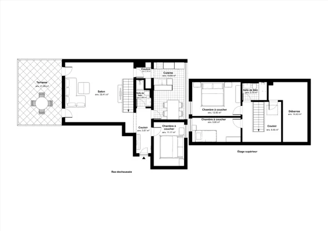 4.5 Zimmer Maisonette in La Chaux-de-Fonds – Foto 9 von 9