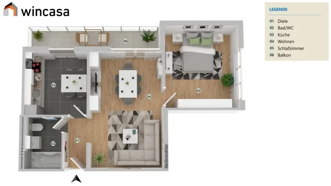 2.5 Zimmer Wohnung, 2300 La Chaux-de-Fonds