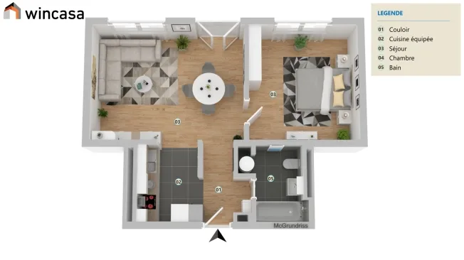 2.5 Zimmer Wohnung in La Chaux-de-Fonds – Foto 7 von 7